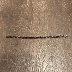 Men's/Women’s Silver Link Chain Bracelet - Classic Chain Design Stainless Steel